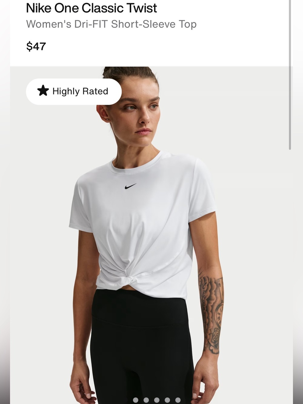 Nike One Classic Twist
Women's Dri-FIT Short-Sleeve